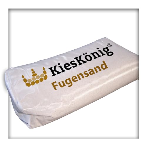 Kieskönig 25 kg Fugensand beige Einkehrsand für Pflasterfugen heller, feiner Quarzsand von Kieskönig