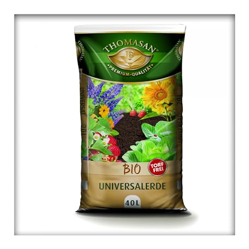Bio Universal-Erde für Zimmerpflanzen, Blumen- und Gemüsebeete, für Obst und als Kräutererde, Torffrei, Kultursubstrat, 40 Liter von Kieskönig