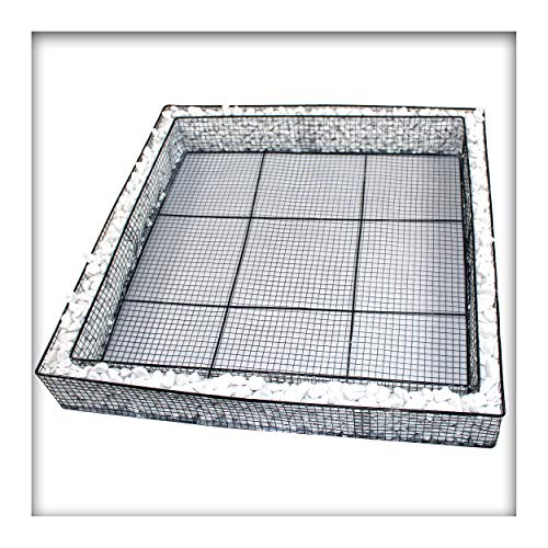 Grabeinfassung Grabumrandung Urnengrab Grabgestaltung Friedhof 80x80x10 cm mit Kies Quadratisch für Außenbereich Grabeinfassung Grabumrandung Urnengrab Grabgestaltung Friedhof 80x80x10 cm mit Kies Quadratisch für Außenbereich von Kieskönig