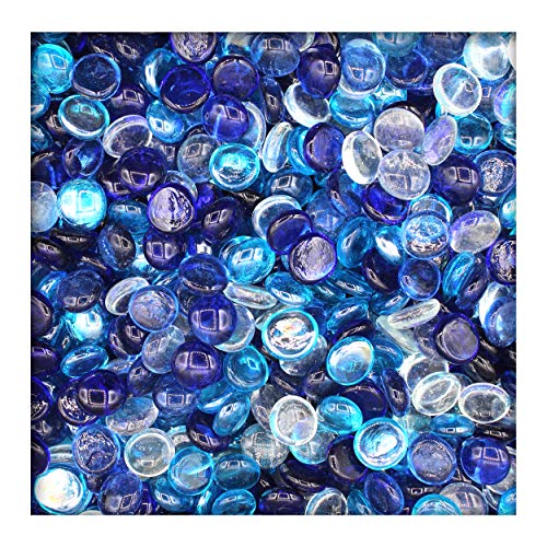 Kieskönig 1 kg Glasnuggets Glassteine Muggelsteine Mosaiksteine Tischdeko 17-19 mm Blaumix Kieskönig 1 kg Glasnuggets Glassteine Muggelsteine Mosaiksteine Tischdeko 17-19 mm Blaumix von Kieskönig