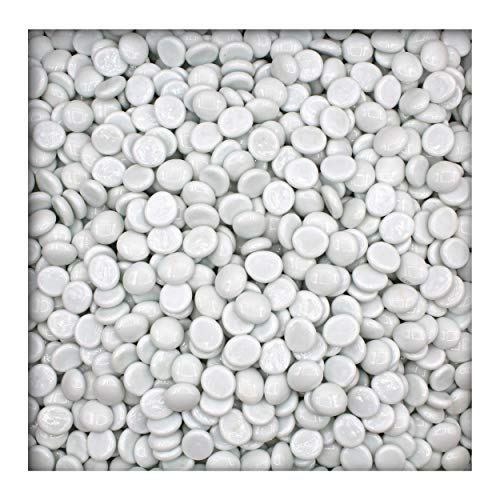 Kieskönig 1 kg opake Glasnuggets Glassteine Muggelsteine Mosaiksteine 17-19 mm Weiss Kieskönig 1 kg opake Glasnuggets Glassteine Muggelsteine Mosaiksteine 17-19 mm Weiss von Kieskönig