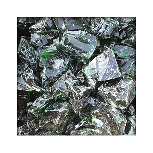 Kieskönig 20 kg Glasbrocken Glasbruch Glassteine Glas Gabione 60-120 mm Farbe Hellgrün von Kieskönig