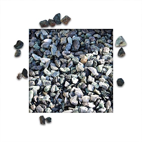 KiesKönig 25 kg Marmorsplitt Alpen Grün Verschiedene Körnungen Zierkies Ziersplitt Deko Marmor Dekoration Splitt NEU Körnung 8/12 mm von Kieskönig