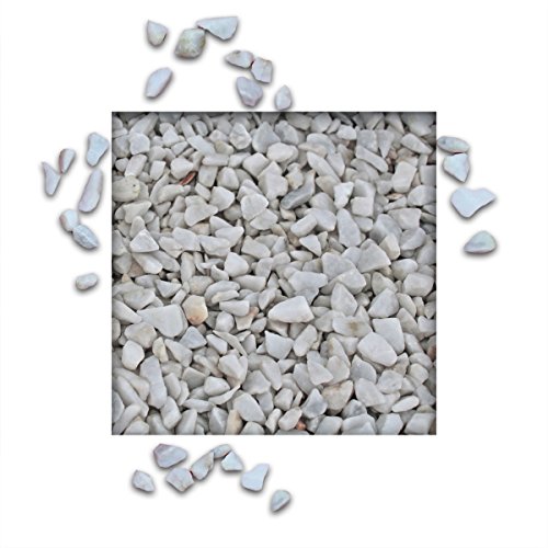 Marmorsplitt Carrara Weiss 8/12 mm (25 kg Sack) von Kieskönig
