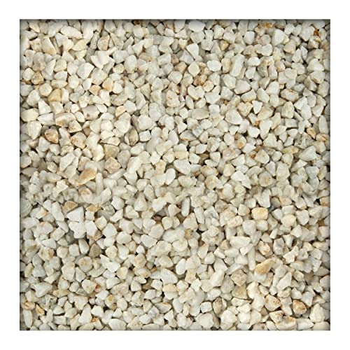 Kieskönig Quarzsplitt Weiß Zierkies 8/12 mm 25 kg Sack von Kieskönig