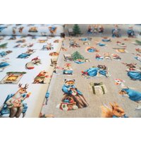 Feiertag-Tischdecke Und Tischläufer Für Ostern Weihnachten Mit Festlichen Märchen- Tiermotiven - Oeko-Tex 100 Zertifiziert Feiertag-Tischdecke Und Tischläufer Für Ostern Weihnachten Mit Festlichen Märchen- Tiermotiven - Oeko-Tex 100 Zertifiziert von KieuFashionArt