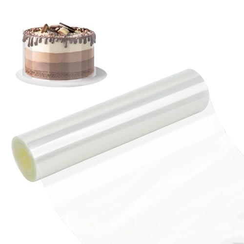 Kievano Tortenrandfolie 30cm x 10m – Extra Lange Tortenfolie Transparent PET, Flexible Acetat Rolle Lebensmittelecht, Wiederverwendbar & Zuschneidbar für Mousse Kuchen, Dessert & Torten Dekoration Kievano Tortenrandfolie 30cm x 10m – Extra Lange Tortenfolie Transparent PET, Flexible Acetat Rolle Lebensmittelecht, Wiederverwendbar & Zuschneidbar für Mousse Kuchen, Dessert & Torten Dekoration von Kievano
