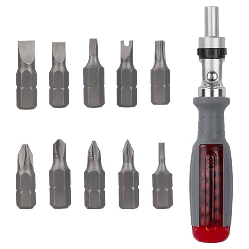 Kigauru 10 in 1 Ratschenschraubendreher Set Chrom-Vanadium-Stahl Magnetische Versteckte Bit Lagerung 180° Drehung Einstellbarer Winkel Zwei-Wege-Ratschenschrauber Multifunktions Professionelles Kigauru 10 in 1 Ratschenschraubendreher Set Chrom-Vanadium-Stahl Magnetische Versteckte Bit Lagerung 180° Drehung Einstellbarer Winkel Zwei-Wege-Ratschenschrauber Multifunktions Professionelles von Kigauru