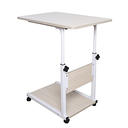 Beistelltisch mit Rollen C-Form | Mobiler Couchtisch & Laptoptisch | Höhenverstellbarer Sofatisch mit Metallgestell | 55-80 cm Höhe | 360° Drehbar | Moderner Kaffeetisch für Wohnzimmer Beistelltisch mit Rollen C-Form | Mobiler Couchtisch & Laptoptisch | Höhenverstellbarer Sofatisch mit Metallgestell | 55-80 cm Höhe | 360° Drehbar | Moderner Kaffeetisch für Wohnzimmer von KigerNee