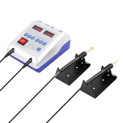 Digital Elektrisch Waxer Maschine Elektrisches Wachsmesser 50W Dual-Pen | Digital LED-Temperaturdisplay (50-200℃) | Mit 6 Industrie-Kupferdüsen & Temperaturmemory | Für Dental, Schmuck, Modellbau von KigerNee