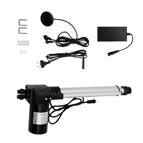 Linear Actuator, DC 24V Elektrischer 6000N Linearmotor, 230 mm Hublänge Elektrische Linearantrieb, Elektrischer Mini-Linearaktuator Geräuscharmer Kurzschlussschutz Endschalter-Linearaktuator Linear Actuator, DC 24V Elektrischer 6000N Linearmotor, 230 mm Hublänge Elektrische Linearantrieb, Elektrischer Mini-Linearaktuator Geräuscharmer Kurzschlussschutz Endschalter-Linearaktuator von KigerNee