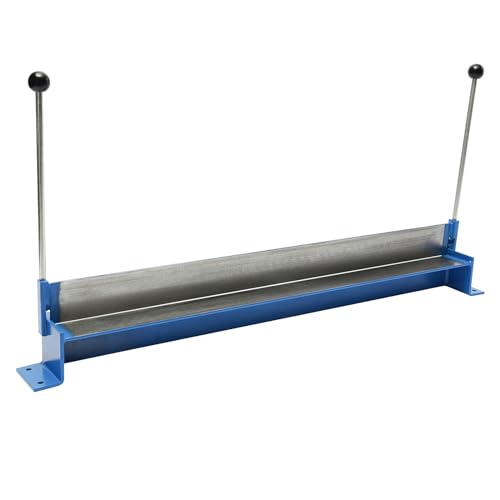 Manuelle Blechbiegemaschine 930mm Abkantbank - 1,2mm Stahlblech Biegen (0-135° Schwenkbiegung/45# Stahl/Sicherheitsgriffe) für Werkstatt Metallbau Kfz-Werkstatt -Inkl.C-Schraubzwingen & Montagelöcher von KigerNee