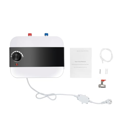 Untertischboiler 6L 1500W Warmwasserspeicher | Edelstahl-Innenbehälter (304/316L) mit Digitalthermostat | IPX4 Schutz für Küche, Gäste-WC | Schnellaufheizung in 8-15 Min, 30-65°C einstellbar von KigerNee