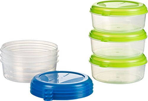 Kigima Gefrierdosen 6x0,5L rund Grün & Blau – Vorratsdosen mit Deckel luftdicht – Transparente Frischhaltedosen – Aufbewahrungsbox Küche für Mealprep & Organisation – Austrian Quality von Kigima