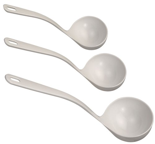 Kigima Suppenkelle Set 3Stk Weiß– 3-teiliges Schöpfkellen-Set aus hitzebeständigem Kunststoff ideal für die Küche – Robuster Schöpflöffel – praktische Schöpfkelle für Suppen und Soßen Kigima Suppenkelle Set 3Stk Weiß– 3-teiliges Schöpfkellen-Set aus hitzebeständigem Kunststoff ideal für die Küche – Robuster Schöpflöffel – praktische Schöpfkelle für Suppen und Soßen von Kigima