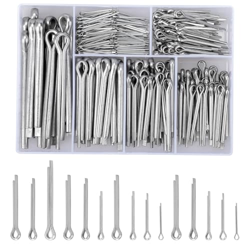Kigniote 260 Stück Splinte Sortiment Splint Set Splinte Sortiment Edelstahl M1 M2 M2.5 M3 M4 M5 Sicherungssplinte Anhängerkupplung Splint Cotter Pins für Autos Wohnmobile Gartengeräte Kigniote 260 Stück Splinte Sortiment Splint Set Splinte Sortiment Edelstahl M1 M2 M2.5 M3 M4 M5 Sicherungssplinte Anhängerkupplung Splint Cotter Pins für Autos Wohnmobile Gartengeräte von Kigniote