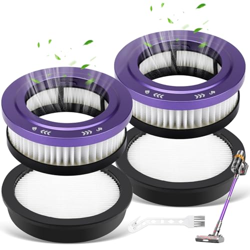 Kigniote 4 x Staubsaugerfilter für Anyson Stars 5 45000Pa/550W/70Min Staubsauger Kabellos HEPA Filter Ersatzteile Kompatible mit Anyson 1.6L Akku Staubsauger Super Leise Stars 5 Ersatzfilter von Kigniote