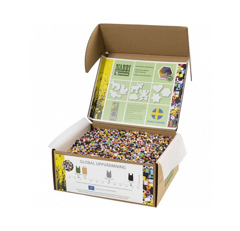 NABBI Bügelperlen Nabbi® BioBeads Schulset, ca. 55.000 Stk., 10 Farben Mix NABBI Bügelperlen Nabbi® BioBeads Schulset, ca. 55.000 Stk., 10 Farben Mix von NABBI