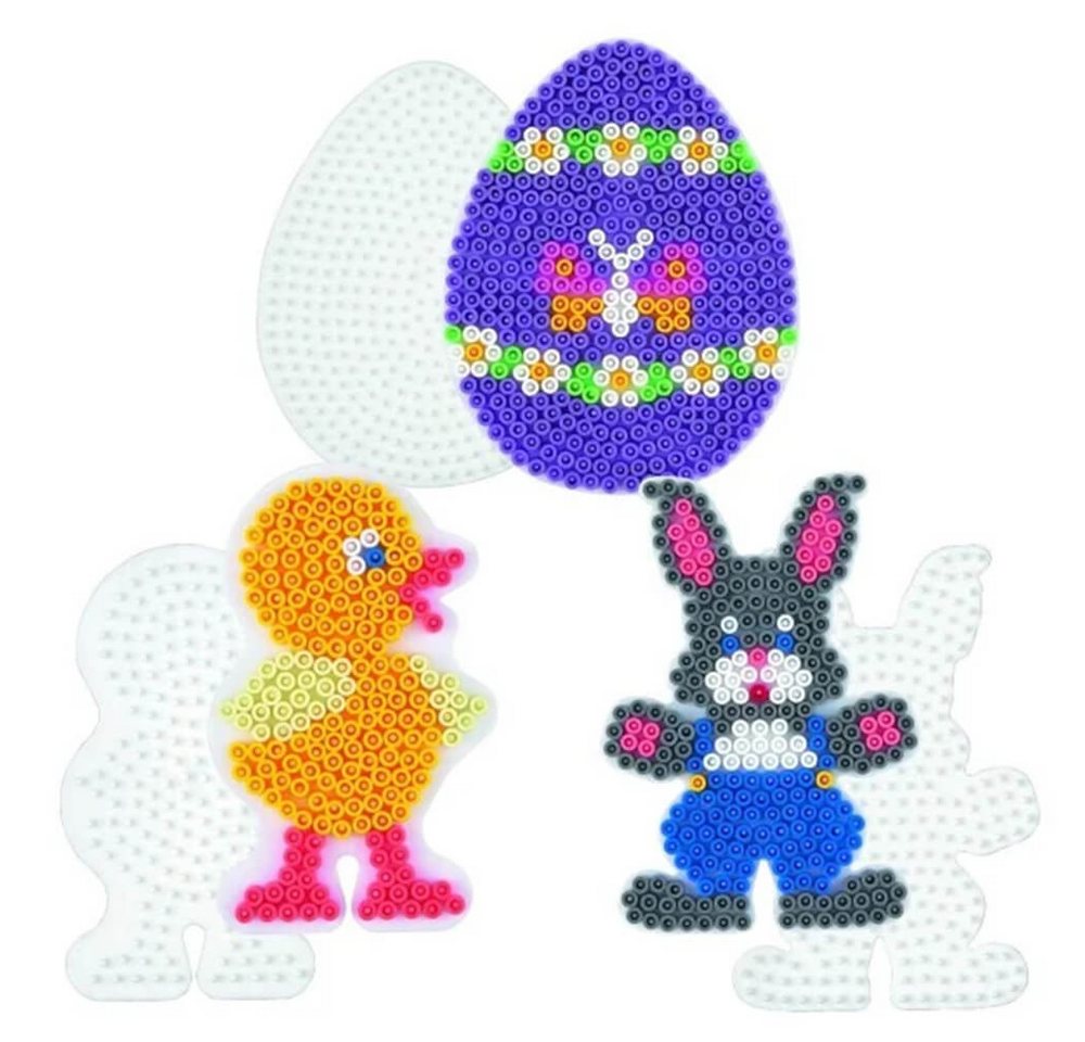 Hama Bügelperlen Hama Stiftplatten-Set Ostern, weiß für Midi-Bügelperlen von Hama