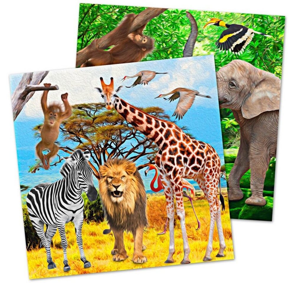 Kiids Papierserviette Servietten Dschungel / Safari von Kiids