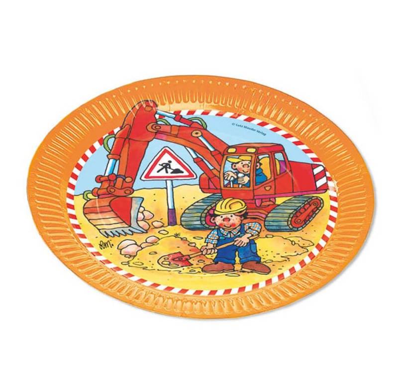 Partystrolche Pappteller Pappteller Bagger Party, 23 cm Partystrolche Pappteller Pappteller Bagger Party, 23 cm von Partystrolche