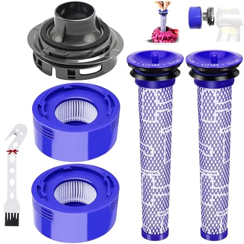 KiimSin 5Pcs Motor Heckabdeckung + Filter + Vorfilter Set Ersatz für Dyson V7 V8 Staubsauger Staubsauger Zubehör, für Dyson Motorabdeckung HEPA filter-Staubsaugerfilter-Set KiimSin 5Pcs Motor Heckabdeckung + Filter + Vorfilter Set Ersatz für Dyson V7 V8 Staubsauger Staubsauger Zubehör, für Dyson Motorabdeckung HEPA filter-Staubsaugerfilter-Set von KiimSin