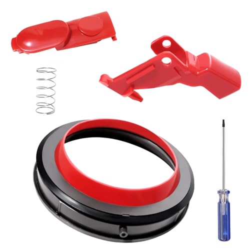 KiimSin Ersatzteil für Dyson V11 Staubsauger zubehör, Staubbehälter-oberer Fester Dichtungsring + Clip Latch Tab Button+ Auslöseschalterknopf + Schraubendreher von KiimSin