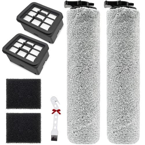 KiimSin Hauptbürste Zubehör set für BISSELL CrossWave HF3 3598N Nass- und Trockensauger Ersatzteile, 2 Bürstenrolle + 2 HEPA Filter + 1 Reinigungsbürste von KiimSin