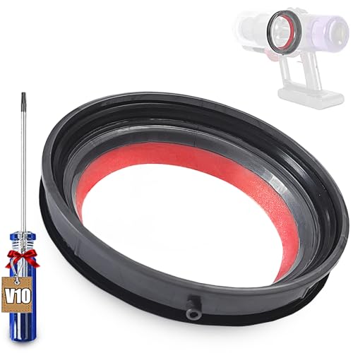 KiimSin Staubbehälter, oberer fester Dichtungsring für Dyson V10 SV12 SV13 SV27 Staubsauger Ersatzteile, Dichtring mit Torx-Schraubendreher Reparaturteil Zubehör von KiimSin