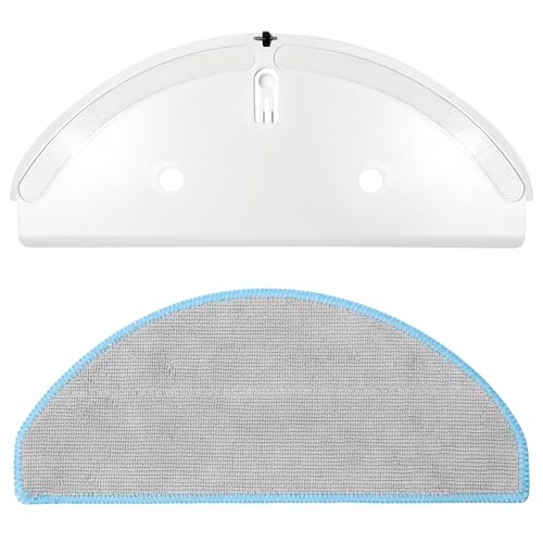 KiimSin Wischtücher mit Ersatzhalterung Zubehör für iRobot Roomba Combo Essential Y0110 Y0112 Y0140, Vac Essential Q0110 Q0120 Q052, Mopptücher halter-Pad Ersatzteile von KiimSin