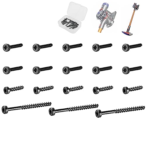 KiimSin 18 Stück Schrauben Set für Dyson V6 V7 V8 V10 V11 SV09 SV10 SV11 SV12 SV14 Staubsauger, Universal Schrauben + T8-Schraube + T8 lange Schraube für Zyklongebläsen,Power Pack Akku Ersatzschraube von KiimSin