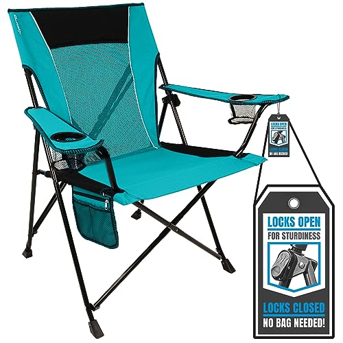 Kijaro Dual Lock Campingstuhl, Polyester, Ionischer Türkis von Kijaro