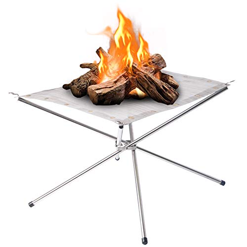 Tragbare Outdoor-Feuerstelle 41,5 cm – Neue verbesserte Camping-Feuerstelle Faltbar Mesh Feuerstelle Kamin für Camping, Lagerfeuer, Terrasse, Hinterhof und Garten Tragetasche enthalten Tragbare Outdoor-Feuerstelle 41,5 cm – Neue verbesserte Camping-Feuerstelle Faltbar Mesh Feuerstelle Kamin für Camping, Lagerfeuer, Terrasse, Hinterhof und Garten Tragetasche enthalten von Kikerike