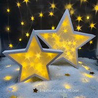 Sternentraum Sterne, Stern Dekoleuchte 2Er Set, Lampe, Licht Für Weihnachtsdeko Sternentraum Sterne, Stern Dekoleuchte 2Er Set, Lampe, Licht Für Weihnachtsdeko von KikisKreativeWelt