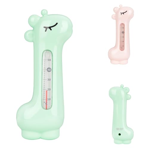 KikkaBoo Baby-Badethermometer GIRAFFE, interessantes Design, Messung von Wasser und Innentemperatur, 10-50°C, Minze von Kikka Boo