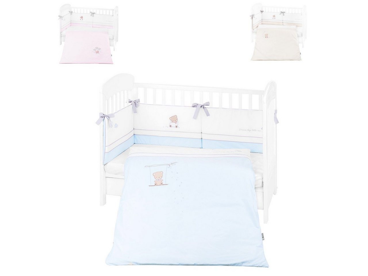 Babybettwäsche Bettwäsche Set Dream Big 3-tlg, Kikkaboo, Baumwolle, 3 teilig, Decke 95 x 135 cm Kissen 35 x 45 cm Laken von Kikkaboo