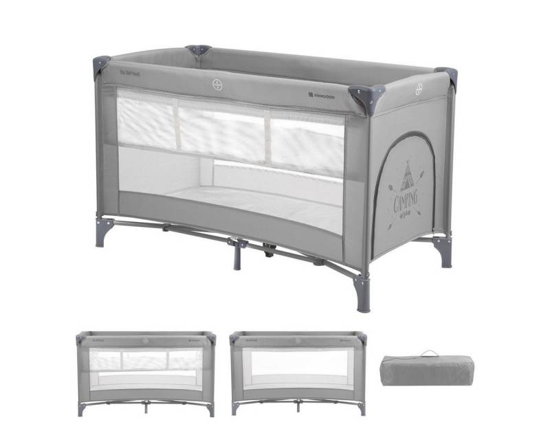Kikkaboo Baby-Reisebett Reisebett, Laufstall So Gifted, 2 Ebenen Matratze, Tragetasche, Öffnung von Kikkaboo
