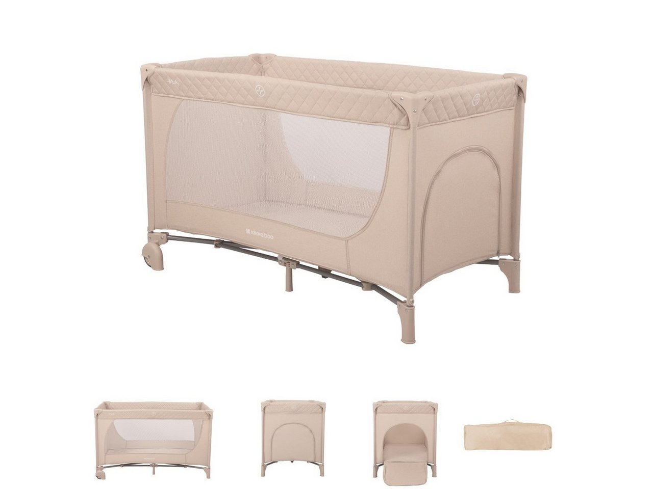 Kikkaboo Baby-Reisebett Reisebett Medley Seiteneingang, weiche Matratzenauflage, Netzfenster Kikkaboo Baby-Reisebett Reisebett Medley Seiteneingang, weiche Matratzenauflage, Netzfenster von Kikkaboo