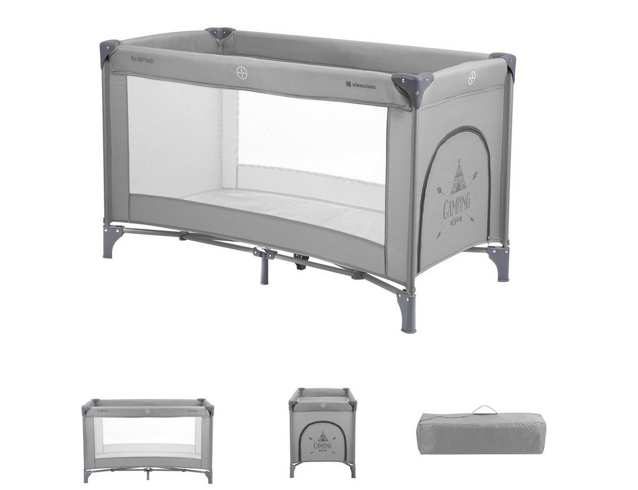Kikkaboo Baby-Reisebett Reisebett so gifted eine Ebene, weiche Matratzenauflage, Seiteneingang Kikkaboo Baby-Reisebett Reisebett so gifted eine Ebene, weiche Matratzenauflage, Seiteneingang von Kikkaboo