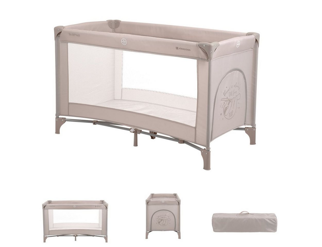 Kikkaboo Baby-Reisebett Reisebett so gifted eine Ebene, weiche Matratzenauflage, Seiteneingang Kikkaboo Baby-Reisebett Reisebett so gifted eine Ebene, weiche Matratzenauflage, Seiteneingang von Kikkaboo