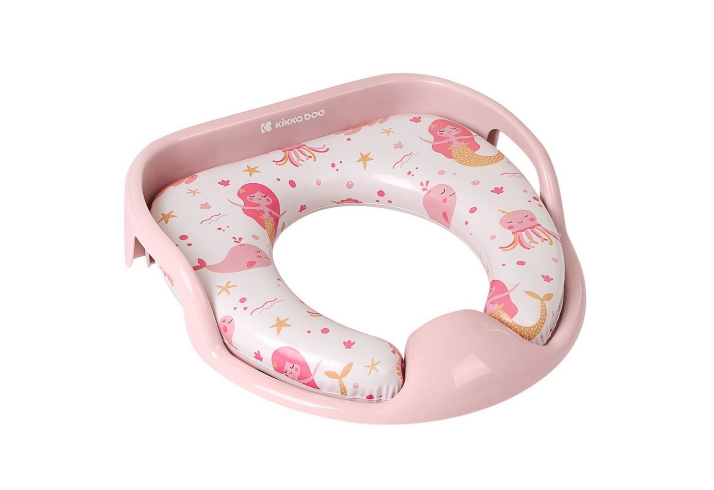 Kikkaboo Baby-Toilettensitz Toilettenaufsatz Sea World, 8 cm, weiches Sitzpolster Spritzschutz Handgriffe von Kikkaboo