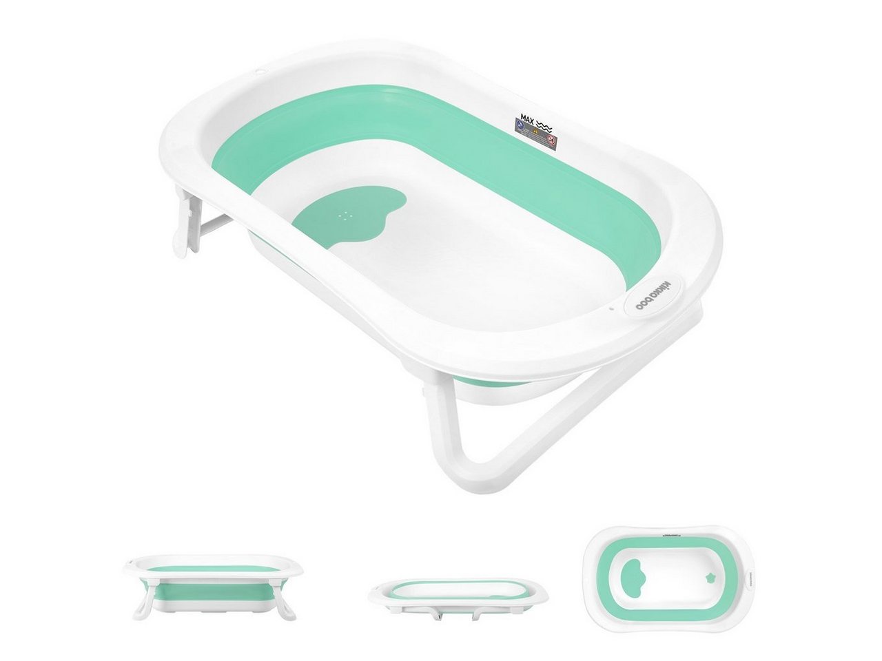 Kikkaboo Babybadewanne Babybadewanne Fiji faltbar, rutschfest Wasserablauf leicht zu reinigen Kikkaboo Babybadewanne Babybadewanne Fiji faltbar, rutschfest Wasserablauf leicht zu reinigen von Kikkaboo