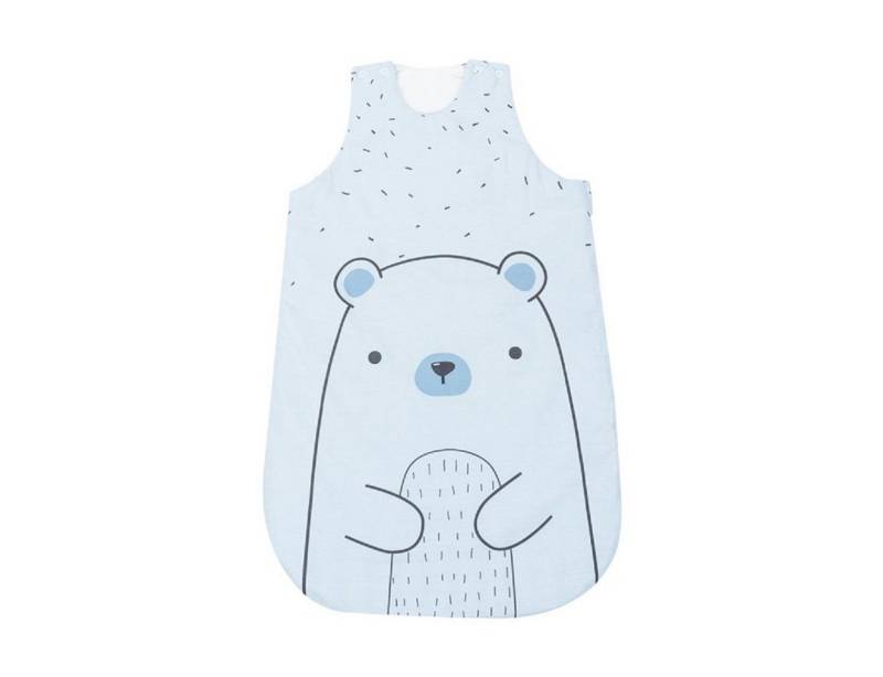 Kikkaboo Babyschlafsack Babyschlafsack Bär 0-6 Monate (1 tlg), Länge 70 cm, 3.3 TOG, Reißverschluss von Kikkaboo