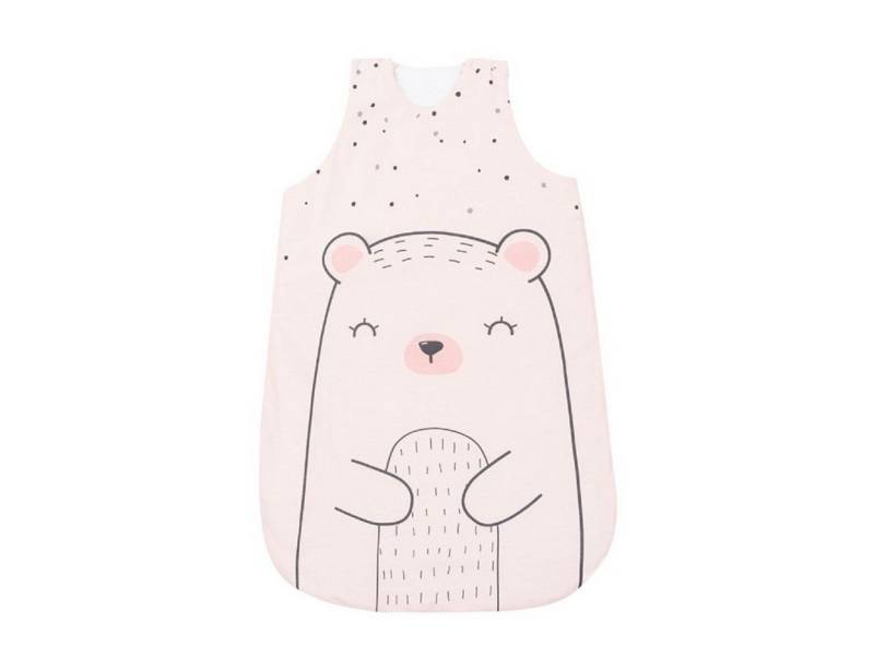 Kikkaboo Babyschlafsack Babyschlafsack Bär 0-6 Monate (1 tlg), Länge 70 cm, 3.3 TOG, Reißverschluss von Kikkaboo
