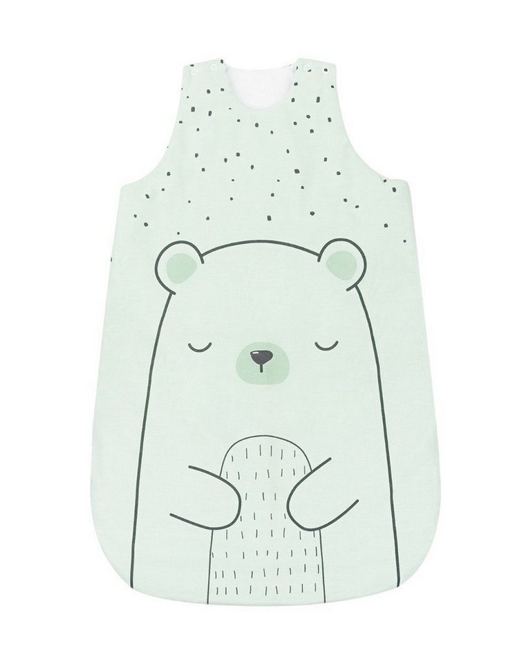 Kikkaboo Babyschlafsack Babyschlafsack Bär 6-18 Monate (1 tlg), Länge 90 cm Baumwolle, Reißverschluss von Kikkaboo