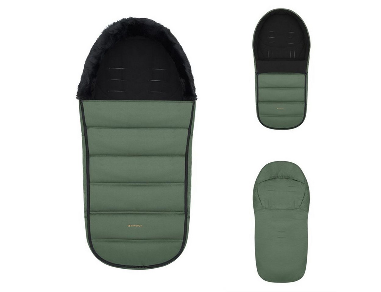 Kikkaboo Fußsack Fußsack Urban Kinderwagen (1-tlg), für Kinderwagen Reißverschluss Steppdesign Gurtöffnungen von Kikkaboo