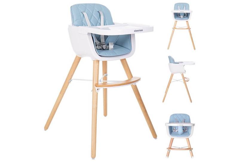 Kikkaboo Hochstuhl Hochstuhl 2 in 1 Woody, Kinderstuhl, Tisch verstellbar, Gurt Kikkaboo Hochstuhl Hochstuhl 2 in 1 Woody, Kinderstuhl, Tisch verstellbar, Gurt von Kikkaboo