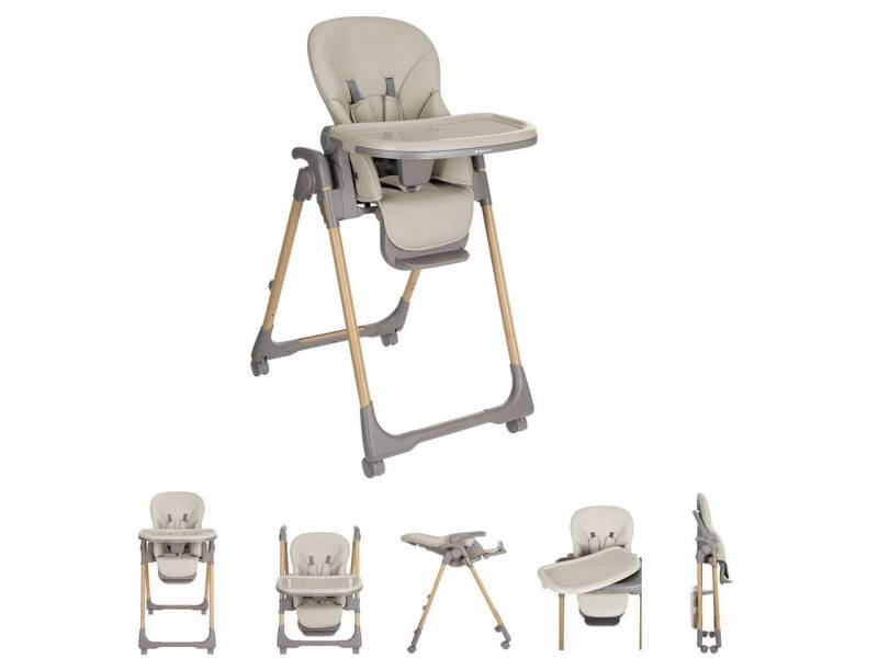 Kikkaboo Kombihochstuhl Kinderhochstuhl Olive Räder, mit Bremse klappbar höhenverstellbar Gurt Kikkaboo Kombihochstuhl Kinderhochstuhl Olive Räder, mit Bremse klappbar höhenverstellbar Gurt von Kikkaboo