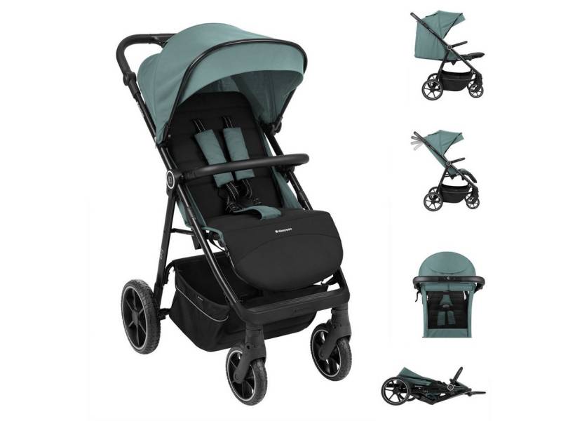 Kikkaboo Kinder-Buggy Kinderwagen Lucy Gurt, Rückenlehne verstellbar Federung Hinterradbremse von Kikkaboo