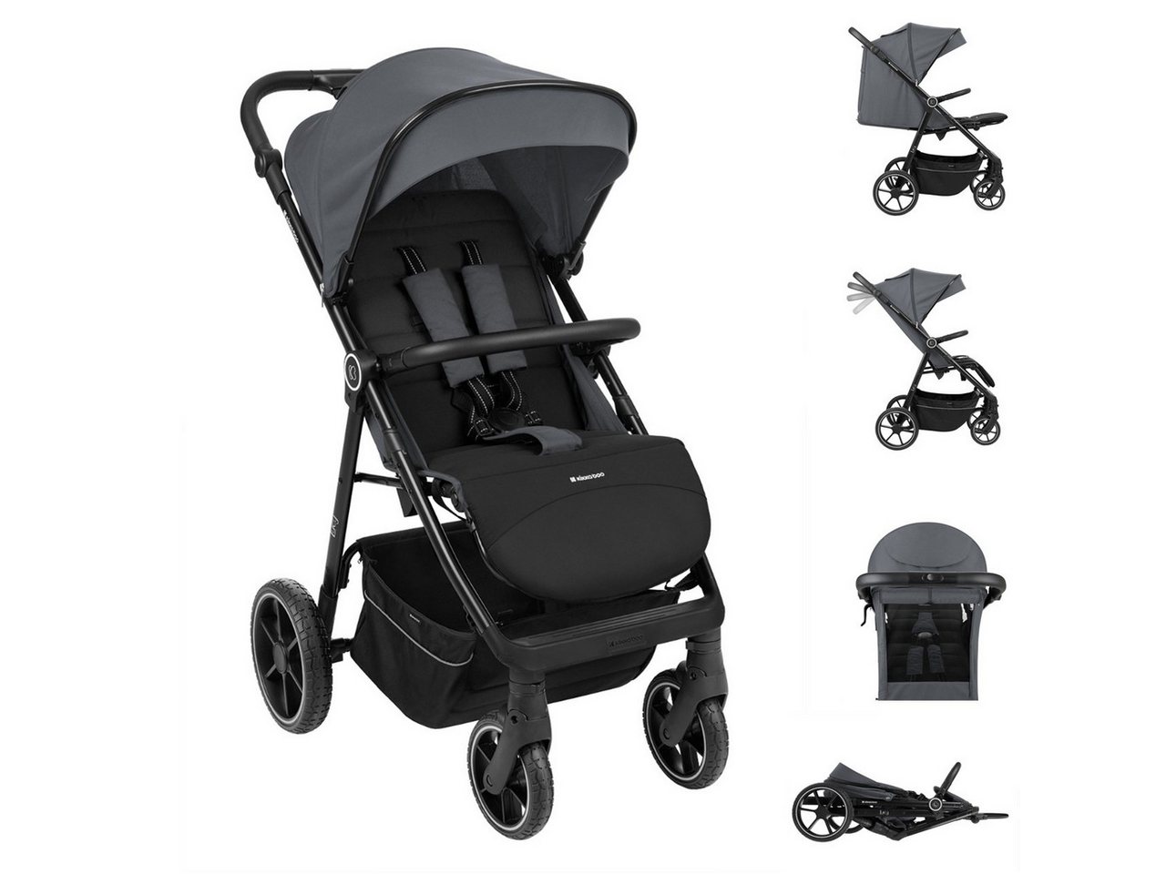Kikkaboo Kinder-Buggy Kinderwagen Lucy Gurt, Rückenlehne verstellbar Federung Hinterradbremse Kikkaboo Kinder-Buggy Kinderwagen Lucy Gurt, Rückenlehne verstellbar Federung Hinterradbremse von Kikkaboo